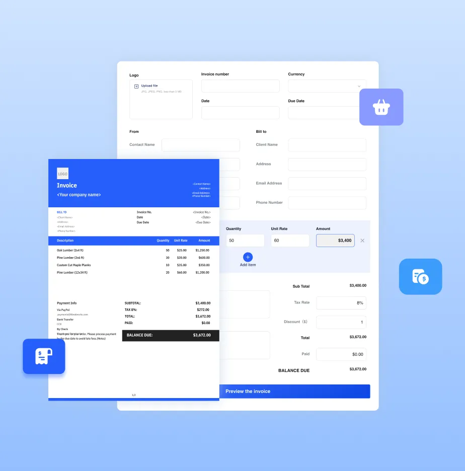 Invoice template